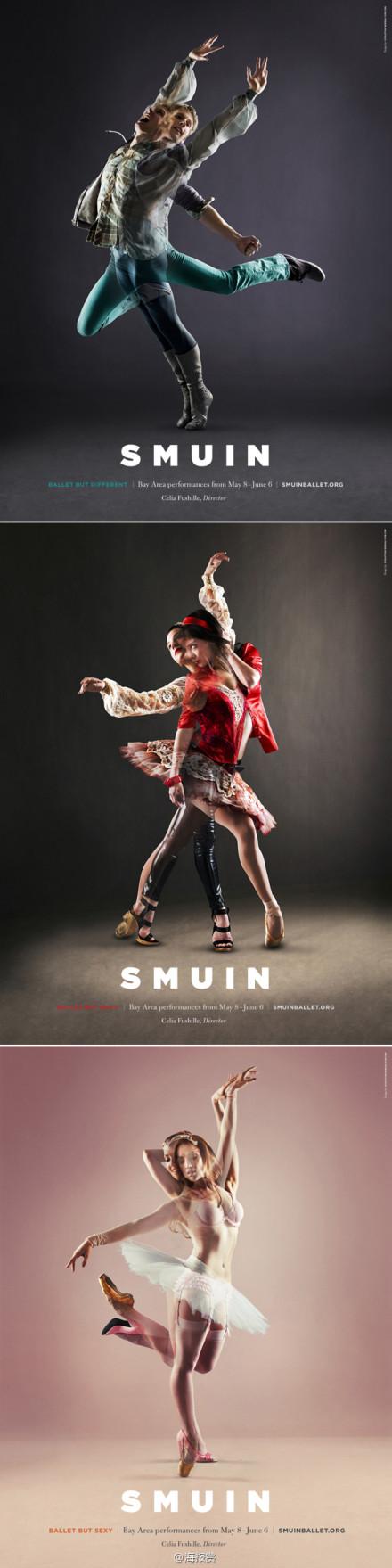 Smuin Ballet芭蕾舞团广告海报设计欣赏 平面设计！