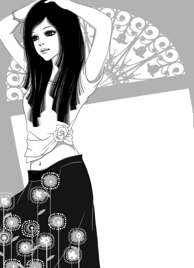 单色调的黑白灰