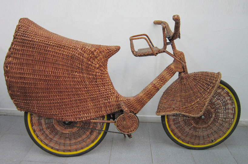 jarbas lopes: natural fiber bicycle 藤编自行车