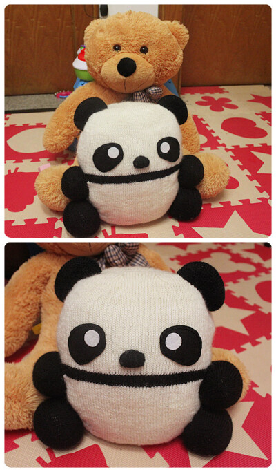 棒针织的熊猫