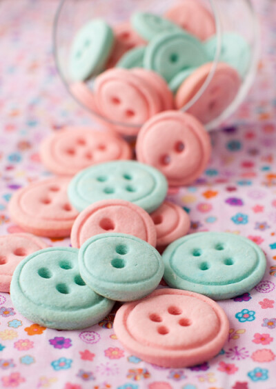 vanilla button cookies