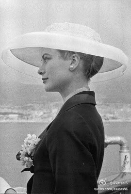 Springtime 1956: Grace Kelly in her role as royal fiancee ... the most graceful lady i ever saw...