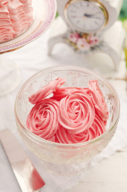 Raspberry Rose Meringues 2