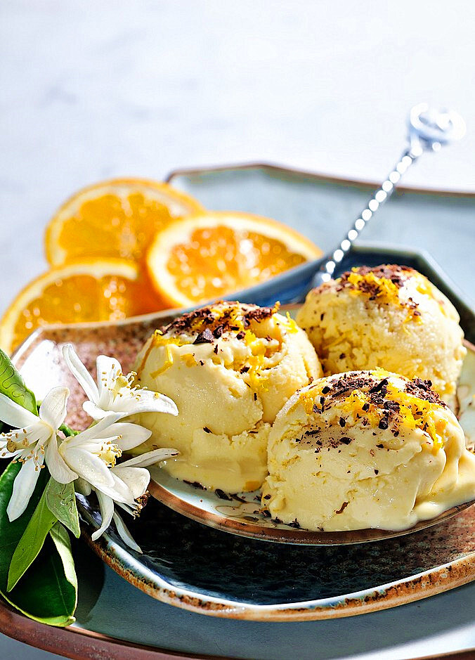 Burnt Orange Ice Cream