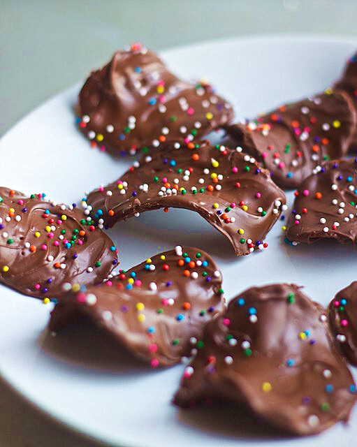 chocolate covered potato chips