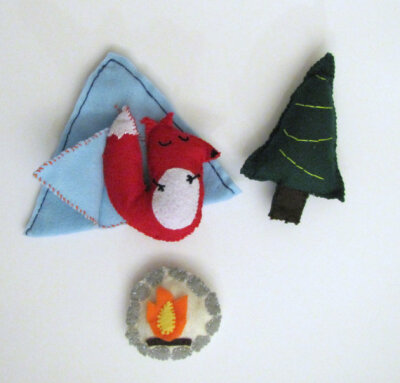 Plush Fox Woodland Camping Set