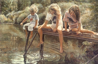 Steve Hanks 水彩作品