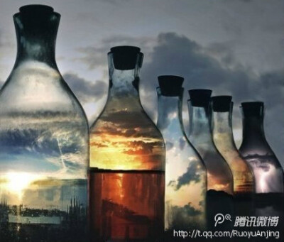 瓶子映射的风景竟如此不同....
