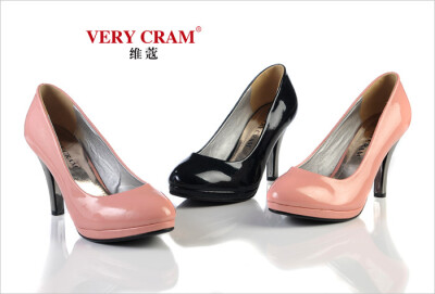 verycram维蔻2012新款春季漆皮珠光单鞋LF10