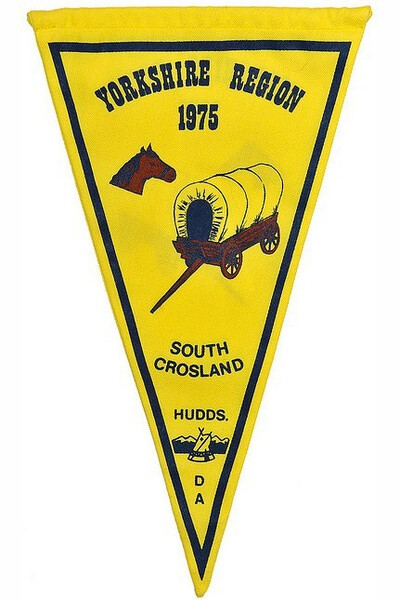 camping club bunting, south crosland 1975