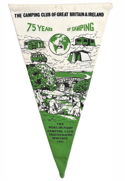 camping club bunting, wantage 1976