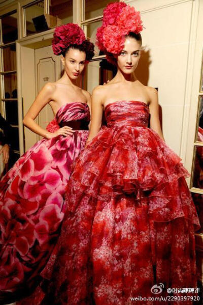 Backstage~~Giambattista Valli 后台绽放的花~~~~~~~