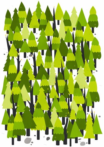 森林图案 - 堆糖,美图壁纸兴趣社区