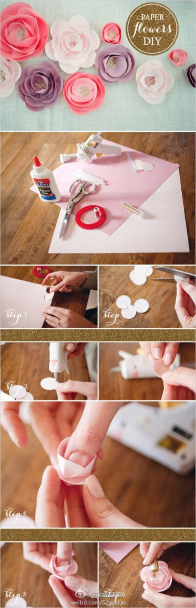一枚蜜糖——DIY森林装饰纸质花朵教程分享http://www.52souluo.com/32567.html