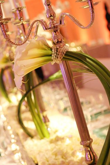 detailed center candle lights (The Beach Wedding Reception)