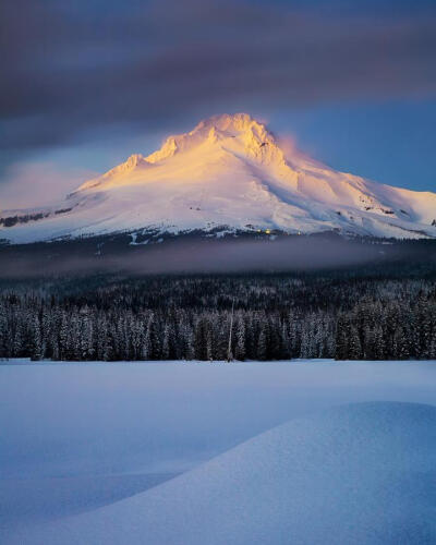"Mount Hood Alpenglow"