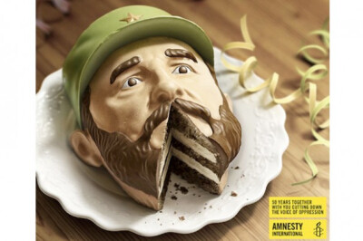 Prague marketing firm RSGC decided to celebrate the 50th anniversary of Amnesty International by creating birthday cakes in the form of Cuban dictator Fidel Castro and the wonderfully crappy Belarus l…