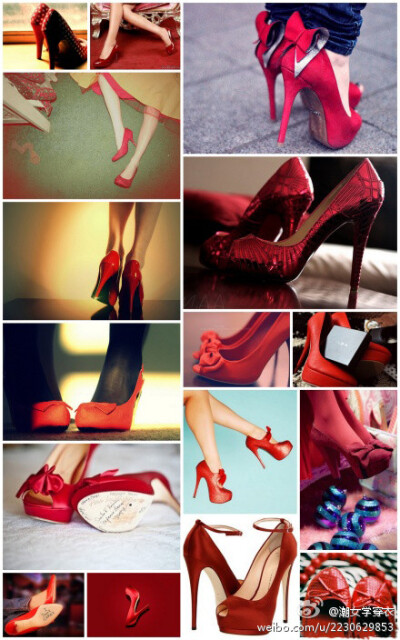 红色的婚鞋 就这样步入幸福的殿堂吧
