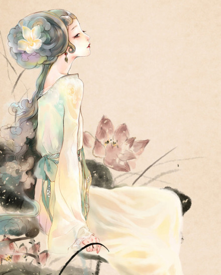 红藕香残玉簟秋，轻解罗裳独上兰舟。云中谁寄锦书来，雁字回时月满西楼。花自飘零水自流，一种相思两处闲愁，此情无计可消除。才下眉头却上心头，却上心头