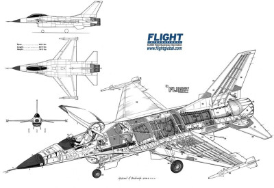 Lockheed YF-16 "战隼"轻型战斗机样机