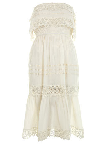 Miss Selfridge Cream Embroidered Dress Price: ￡40.00