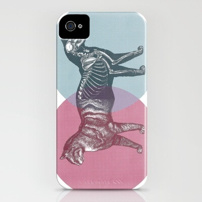 美国代购the cat is dead and alive iPhone4/4S 壳Case（包邮）-