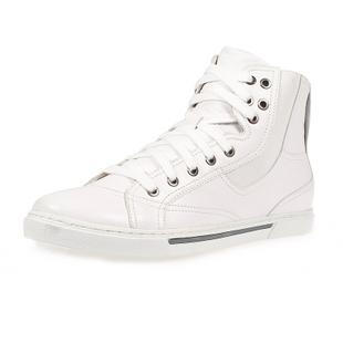 GXG 男士纯白时尚高帮休闲鞋
