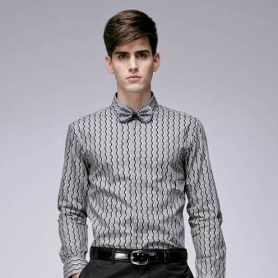 GXG 休闲英伦风长袖衬衫