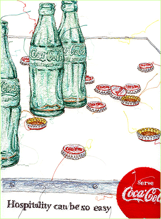 Miyuki Sakai 插画 超市系列 可口可乐