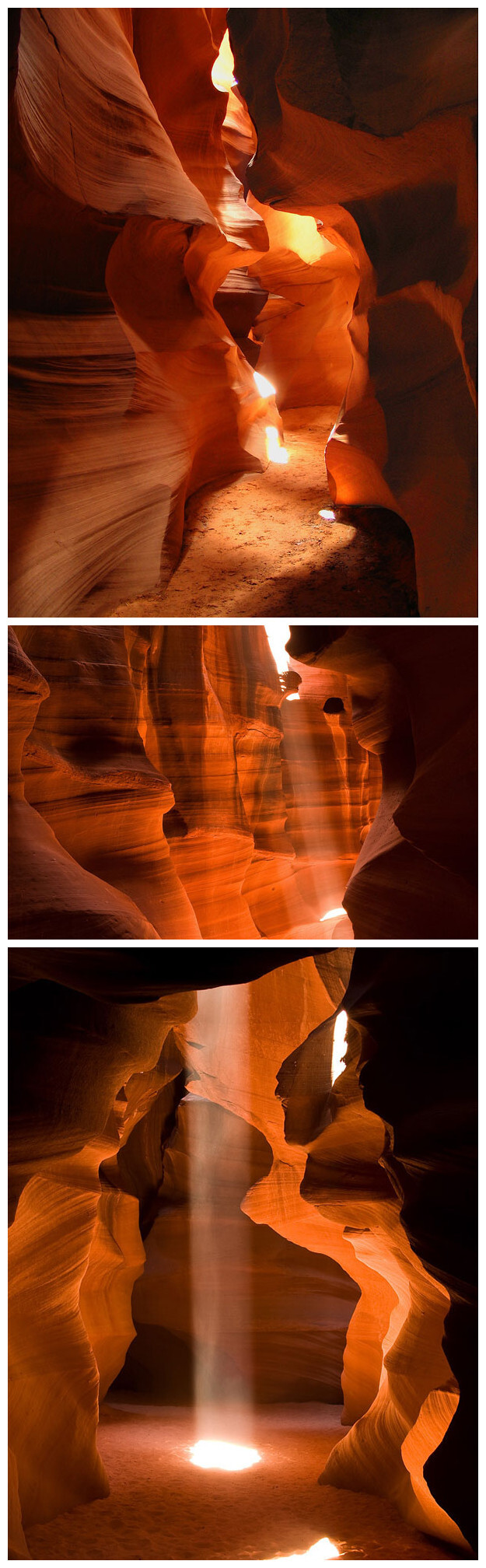 羚羊峡谷（Antelope Canyon）：是世界上著名的狭缝型峡谷之一，也是知名的摄影景点，位于美国亚利桑纳州北方，最靠近的城市为佩吉市(Page, Arizona)，属于纳瓦荷原住民保护区。