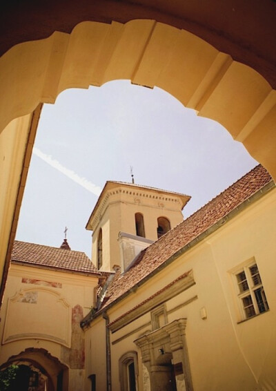 Baroque church archway
