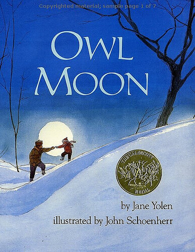 Owl Moon by Jane Yolen, illustrated by John Schoenherr (1987)