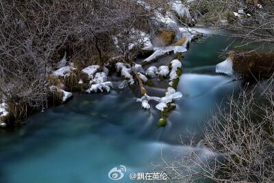 好晶莹又有凝脂般的感觉！真是美图！九寨沟站，第一天拍摄图片