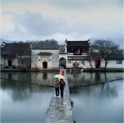 宏村雨色，淅淅沥沥，淅淅沥沥