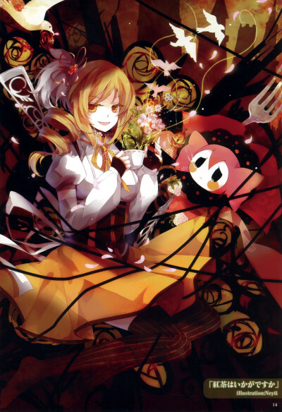 charlotte_(mahou_shoujo_madoka_magica) moe_shoujo_ryouiki puella_magi_madoka_magica thighhighs tomoe_mami