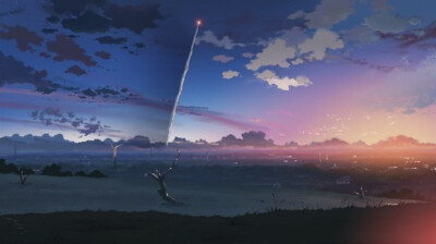 Konachan.com - 60681 5_centimeters_per_second sky、朝霞、秒速五厘米、不是很用心、动漫