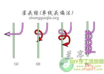 雀头结编法