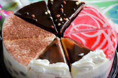 一个蛋糕可以有不同的口味