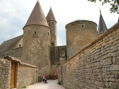 Châteauneuf-en-Auxois castle gate, Burgundy, France