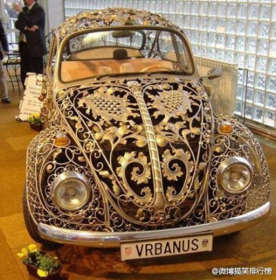 复古甲壳虫，这车太有爱了！