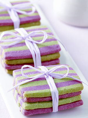 striped mint shortbread.