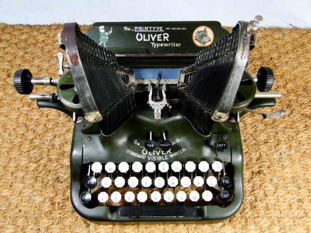 第一次世界大战期间 1912年 美国奥利弗9号 古董打字机