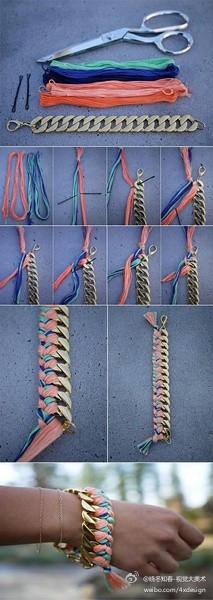 现在真流行编手链，你要编一条吗？试试吧。。晓冬知春
