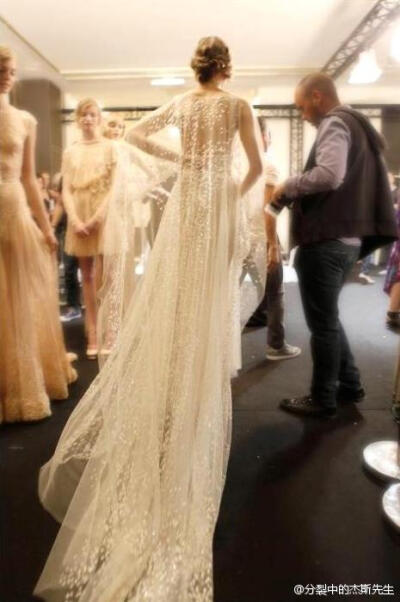 Backstage from Elie Saab