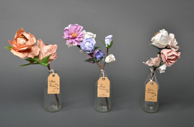 纸花艺术，图片来源：http://decor8blog.com/2012/03/20/freshly-picked-paper-flowers/