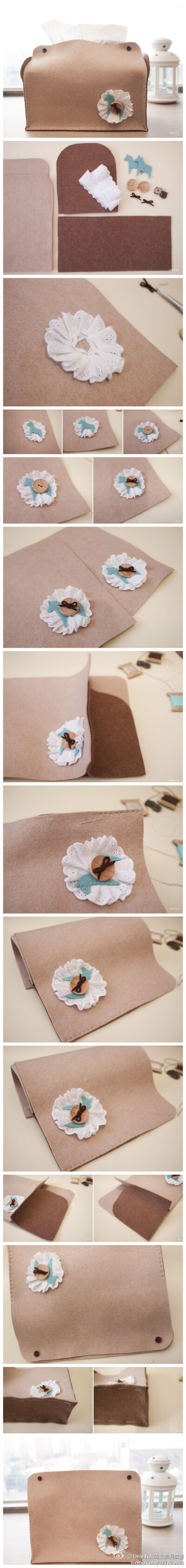 【DIY森女纸巾盒】 美美的森系小木马纸巾盒，跟着教程来学习学习吧