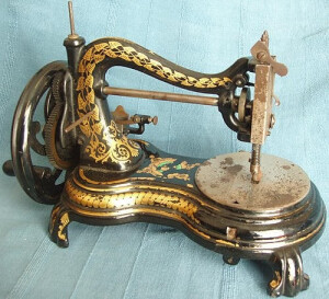 Can you imagine the beautiful clothes this vintage sewing machine has made?