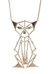 Unique Long Egyptian Cat Necklace