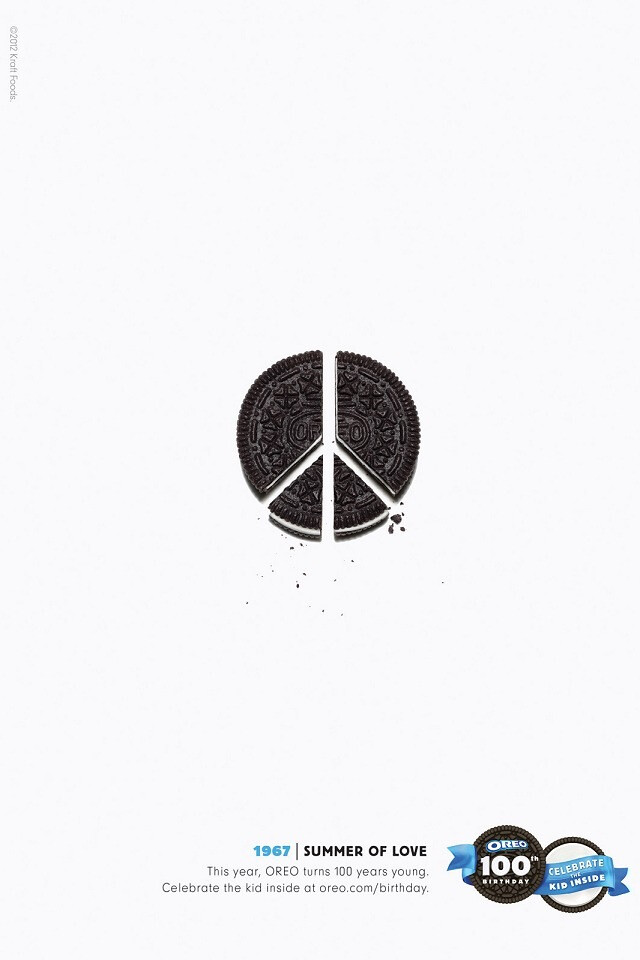 Oreo:Peace 奥利奥百年系列廣告之【和平】:1967年，【愛之夏】