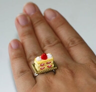 Kawaii Cute Japanese Miniature Food Ring by fingerfooddelight, $10.00